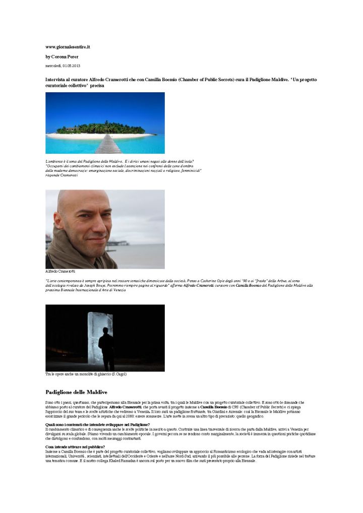 Giornale Sentire Intervista Alfredo Cramerotti_Page_1