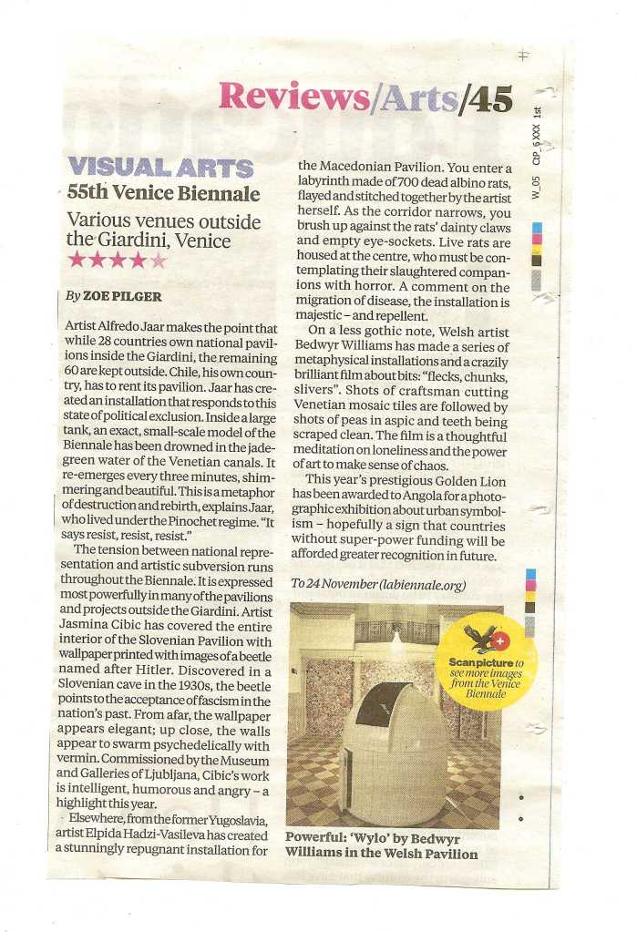 The Independent_WIV review print 6 June 2013